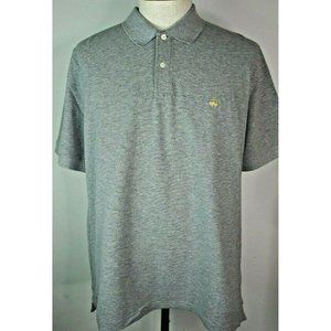 Brooks Brothers 346 Mens XL Gray Short Sleeve Polo